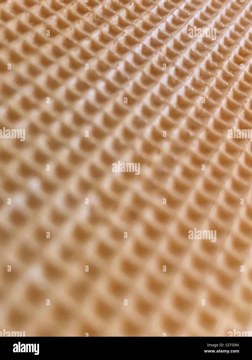 La crème glacée ou gaufre texture cornet gaufré Banque D'Images