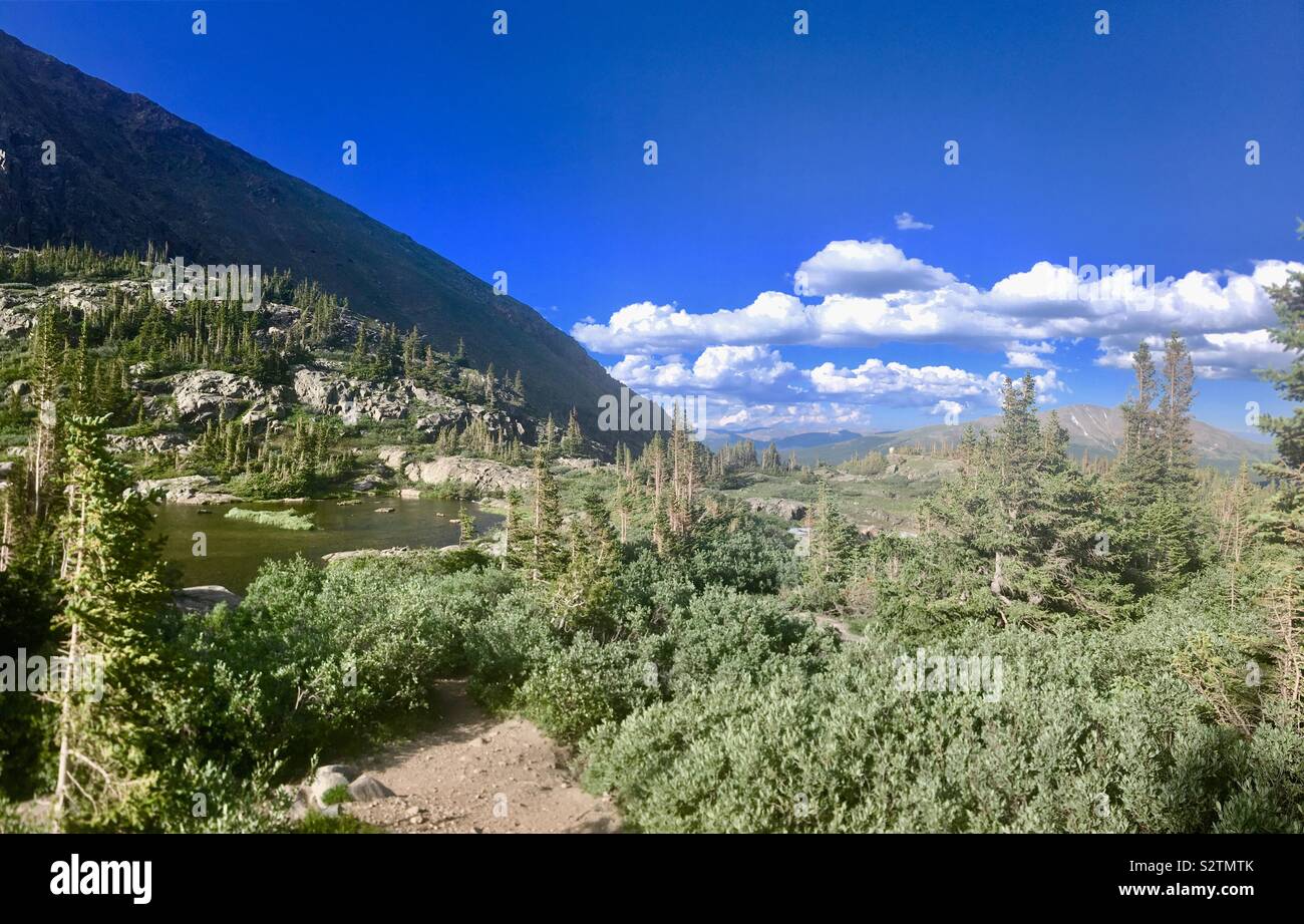 Le lac Mohawk dans Breckenridge, CO Banque D'Images