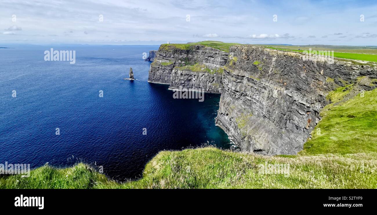Les falaises de Moher en Irlande. Banque D'Images