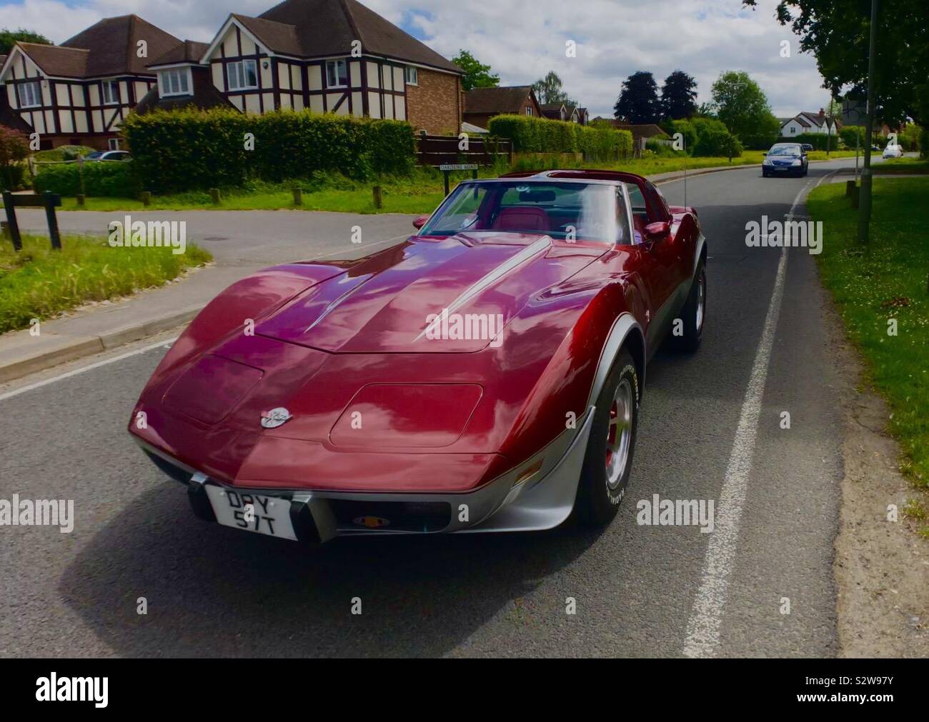 Chevrolet Corvette stingray 25e anniversaire de l'année 1972 modèle - Image de stock capturée avec un smartphone