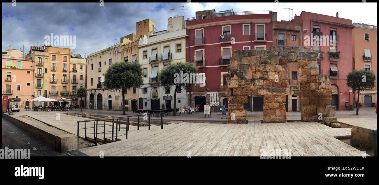 Vestiges romains de la ville de Tarragone, Catalogne, Espagne. Banque D'Images