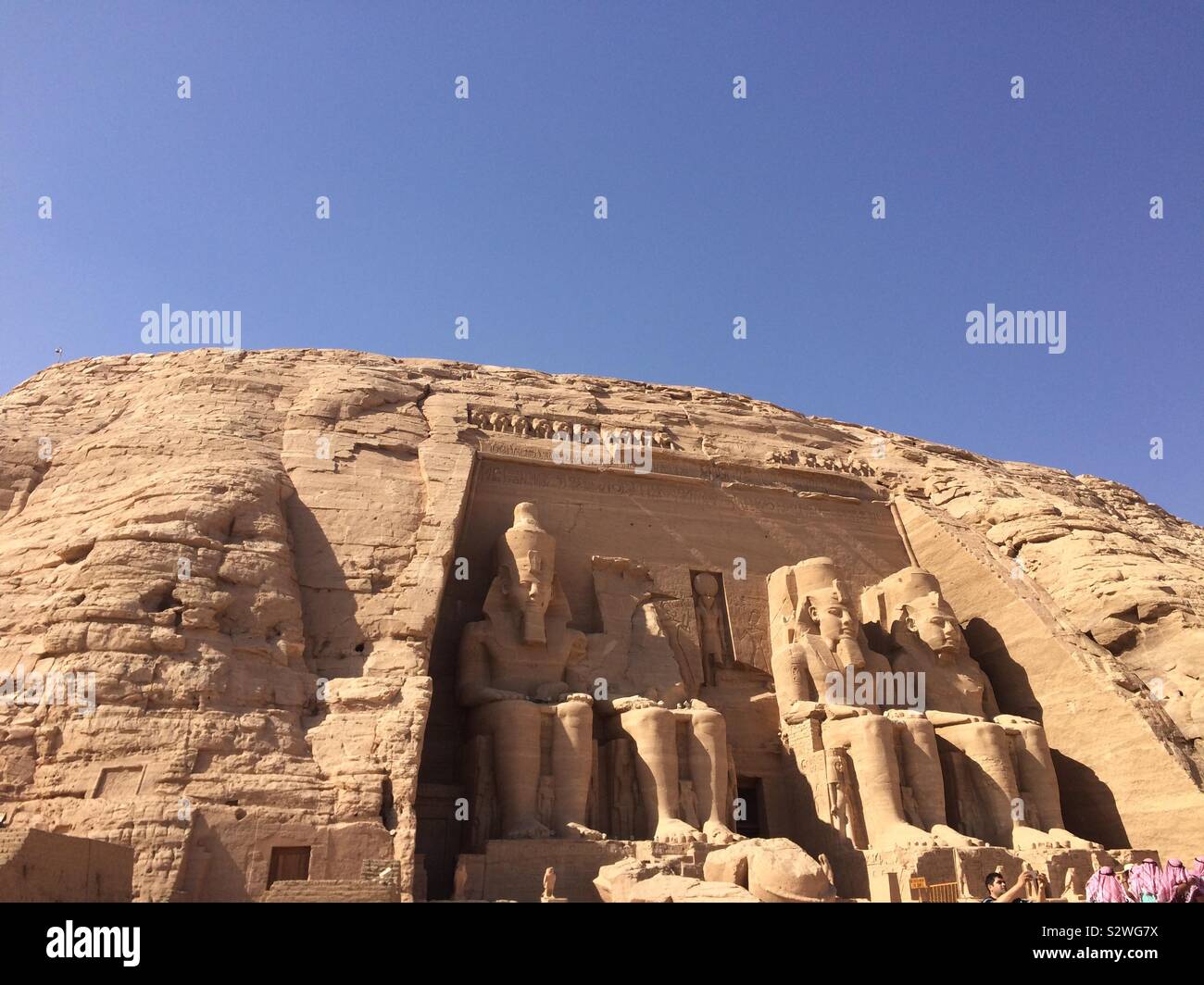 Temple Abou Simbel Banque D'Images