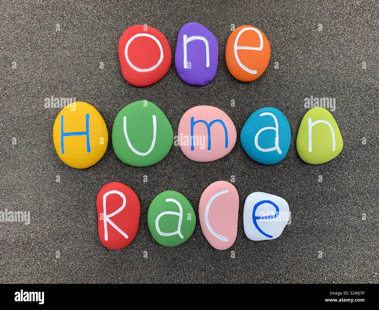 Une race humaine Banque D'Images
