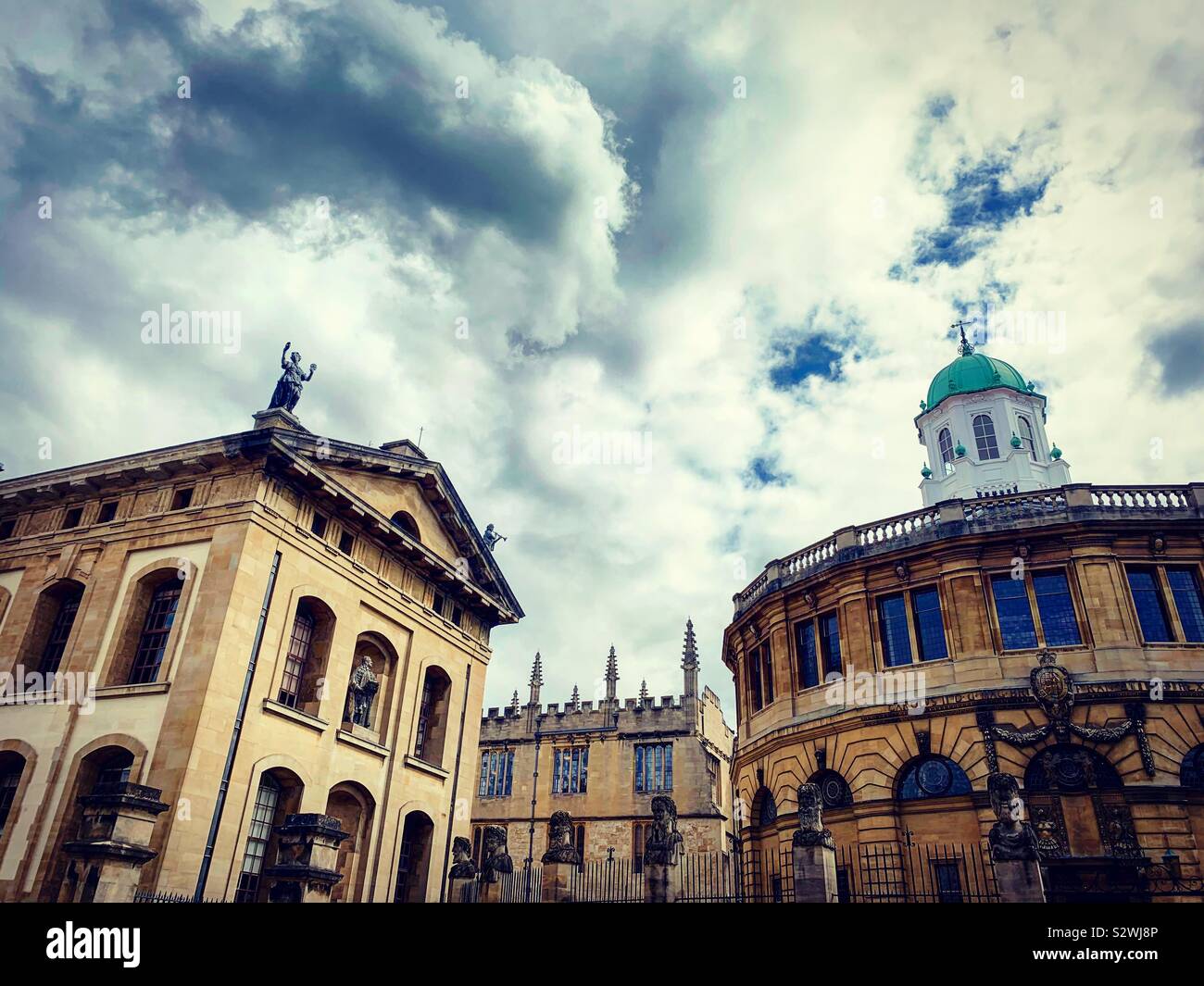 La Bodleian Library et Sheldonian Theatre, Oxford Banque D'Images