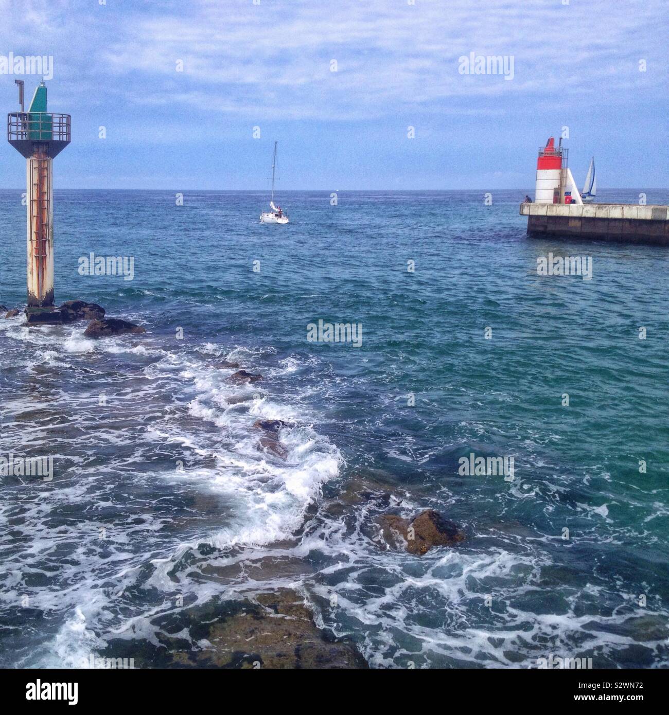 Port de Capbreton, dans les Landes, France Banque D'Images