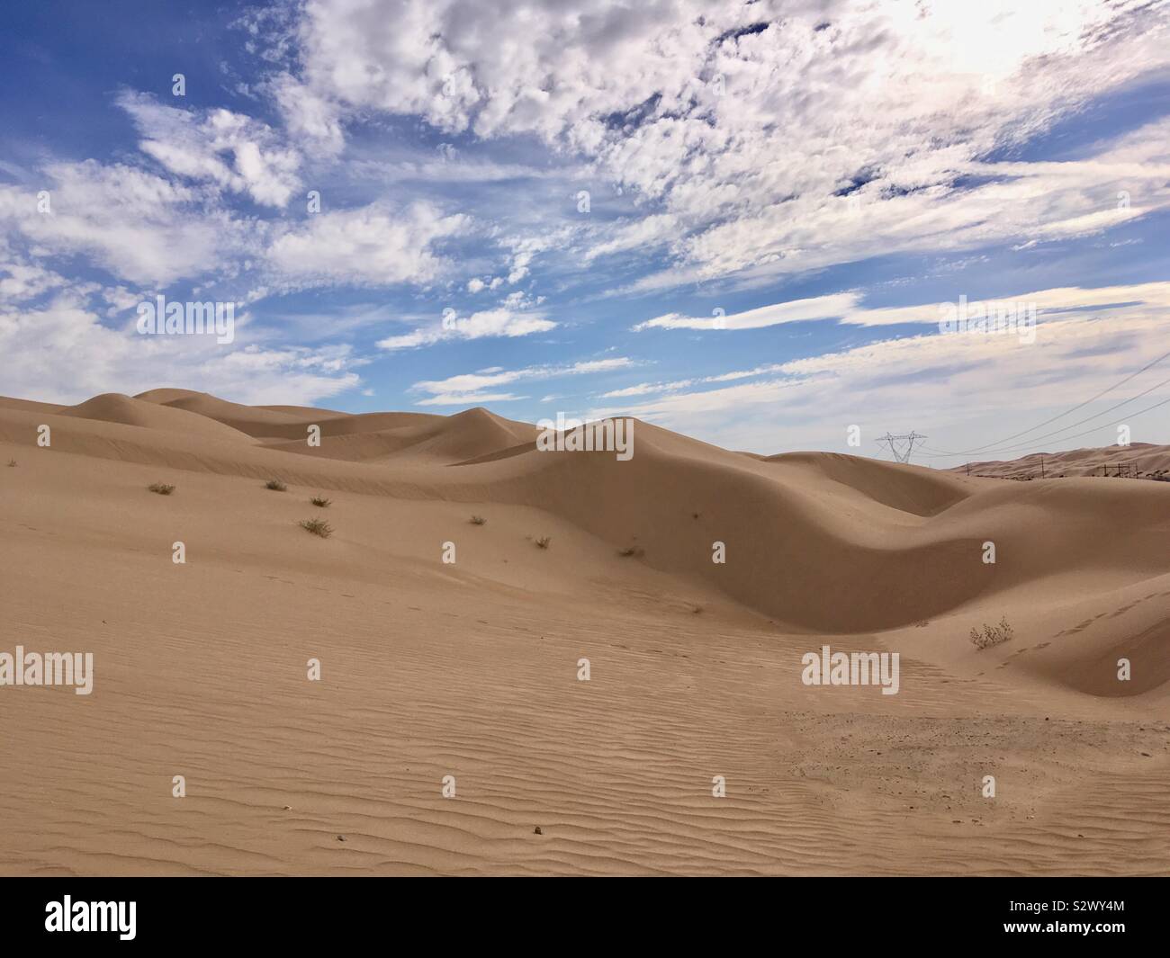 Imperial Sand Dunes Algodones Dunes Winterhaven Californie Banque D'Images