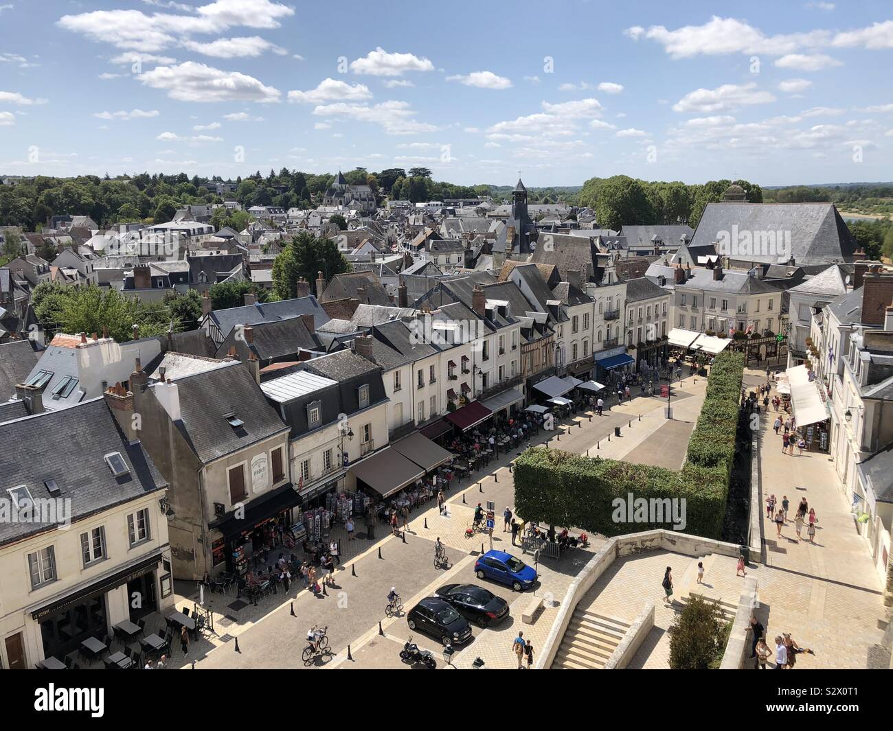 La ville d'Amboise en France Banque D'Images