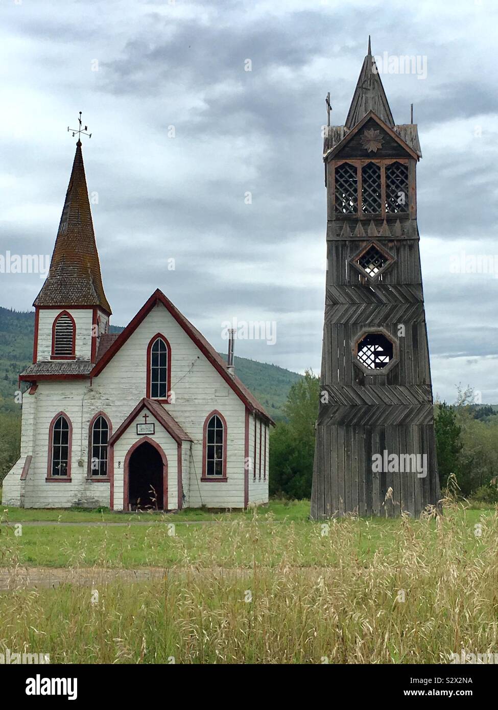 Saint Paul's Church, Épiscopalien Anglian, Kitwanga, Colombie-Britannique, Canada Banque D'Images