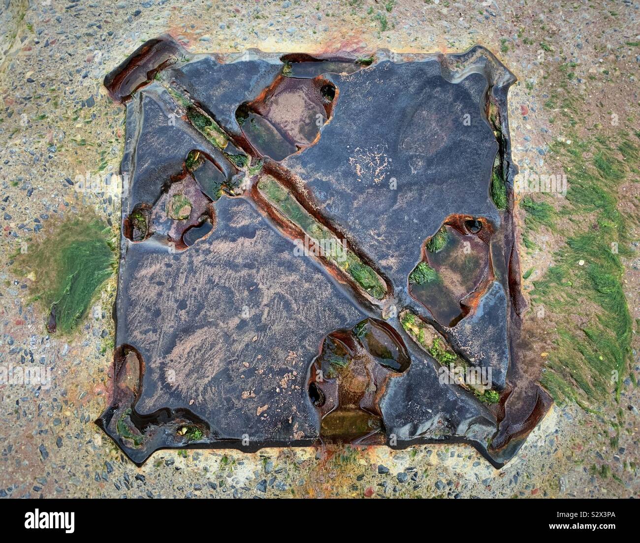 Érodées par la mer (1) Banque D'Images