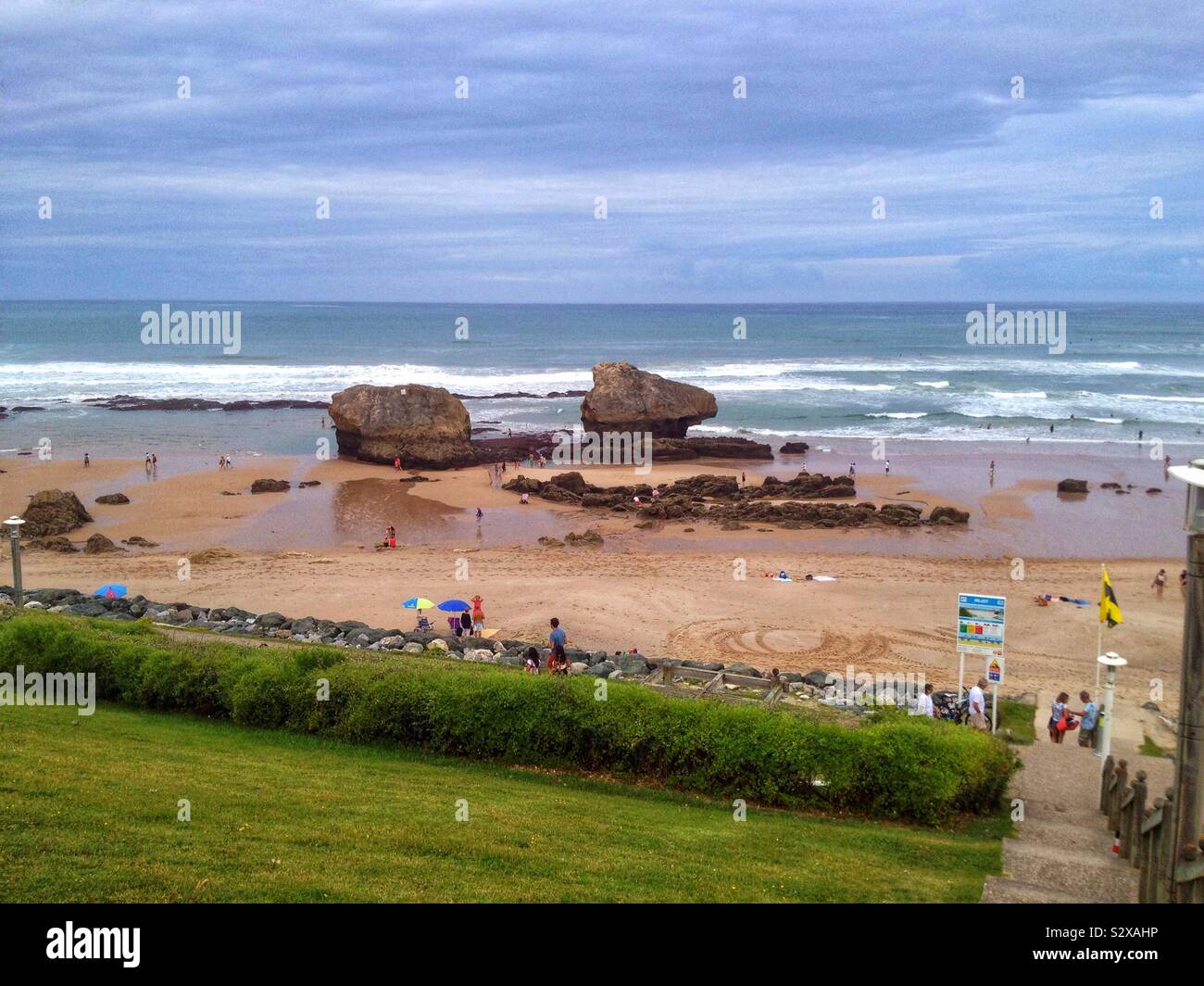 Milady Plage de Biarritz, Pyrénées-Atlantiques, France - Image de stock capturée avec un smartphone