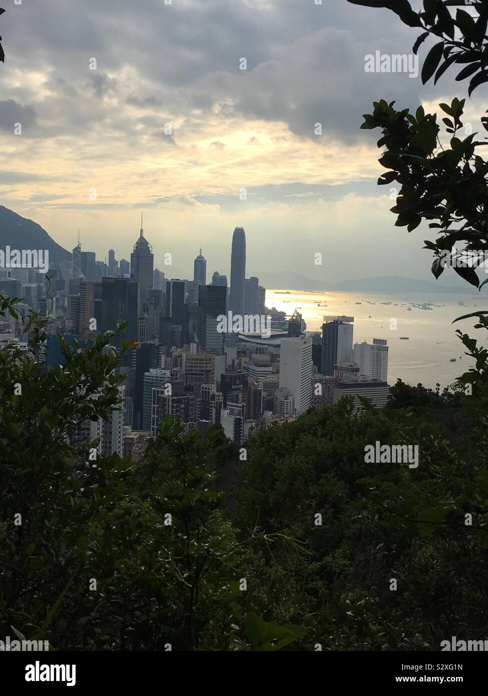 Vue de la ville de Hong Kong Banque D'Images