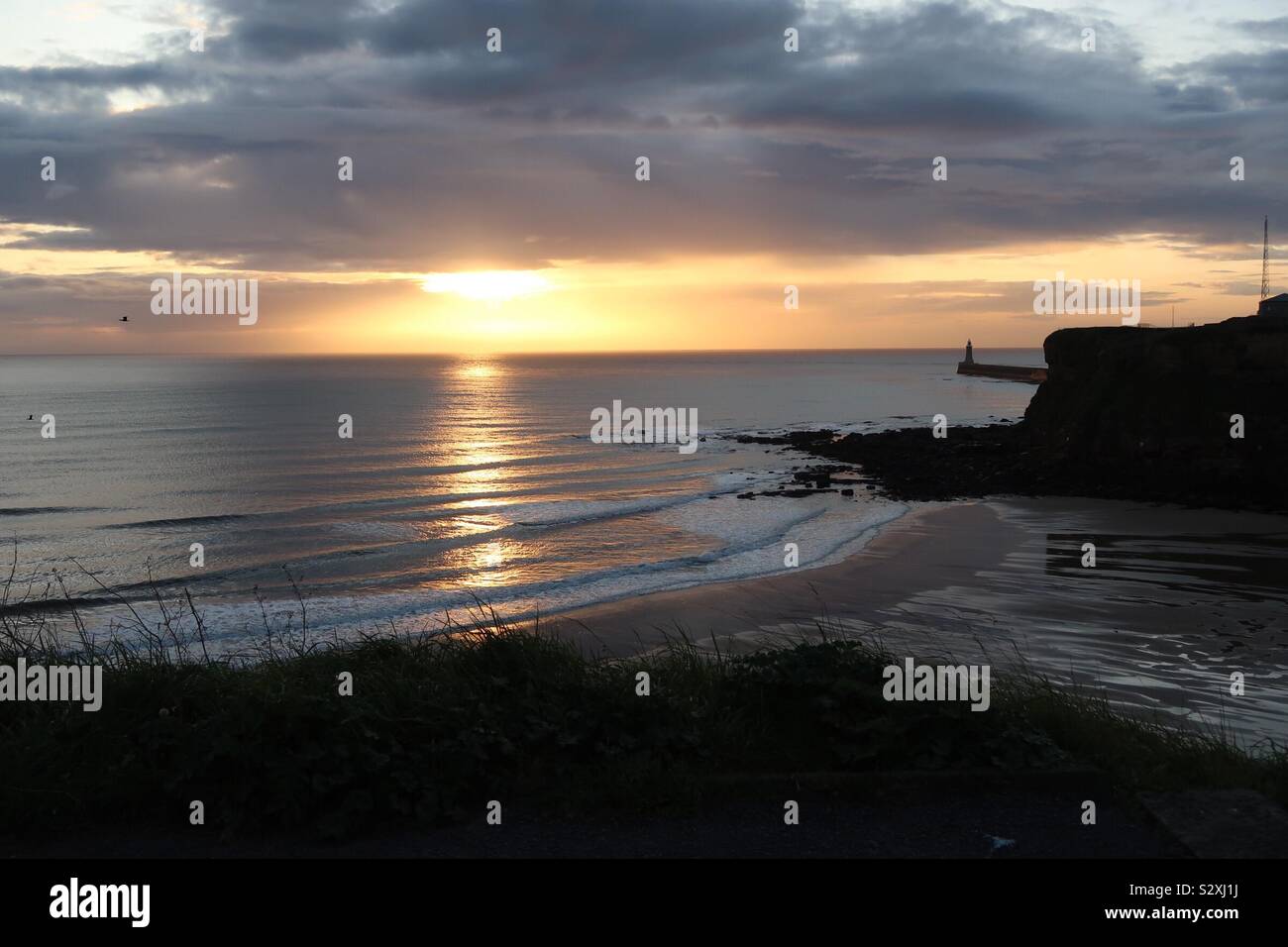 Bouche de Tyne lever du soleil Banque D'Images