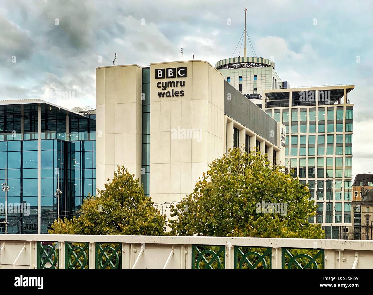 Le nouveau siège de la BBC du Pays de Galles à Cardiff City Centre Banque D'Images