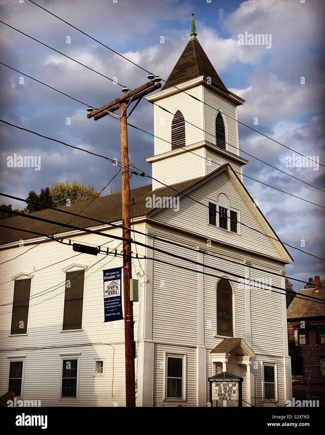 First Congregational Church, Hinsdale, New Hampshire, United States Banque D'Images