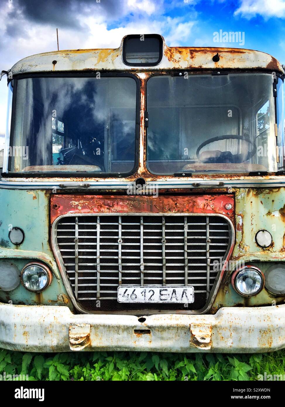 Musée de véhicules soviétique, JÄRVA-JAANI, Estonie - Image de stock capturée avec un smartphone