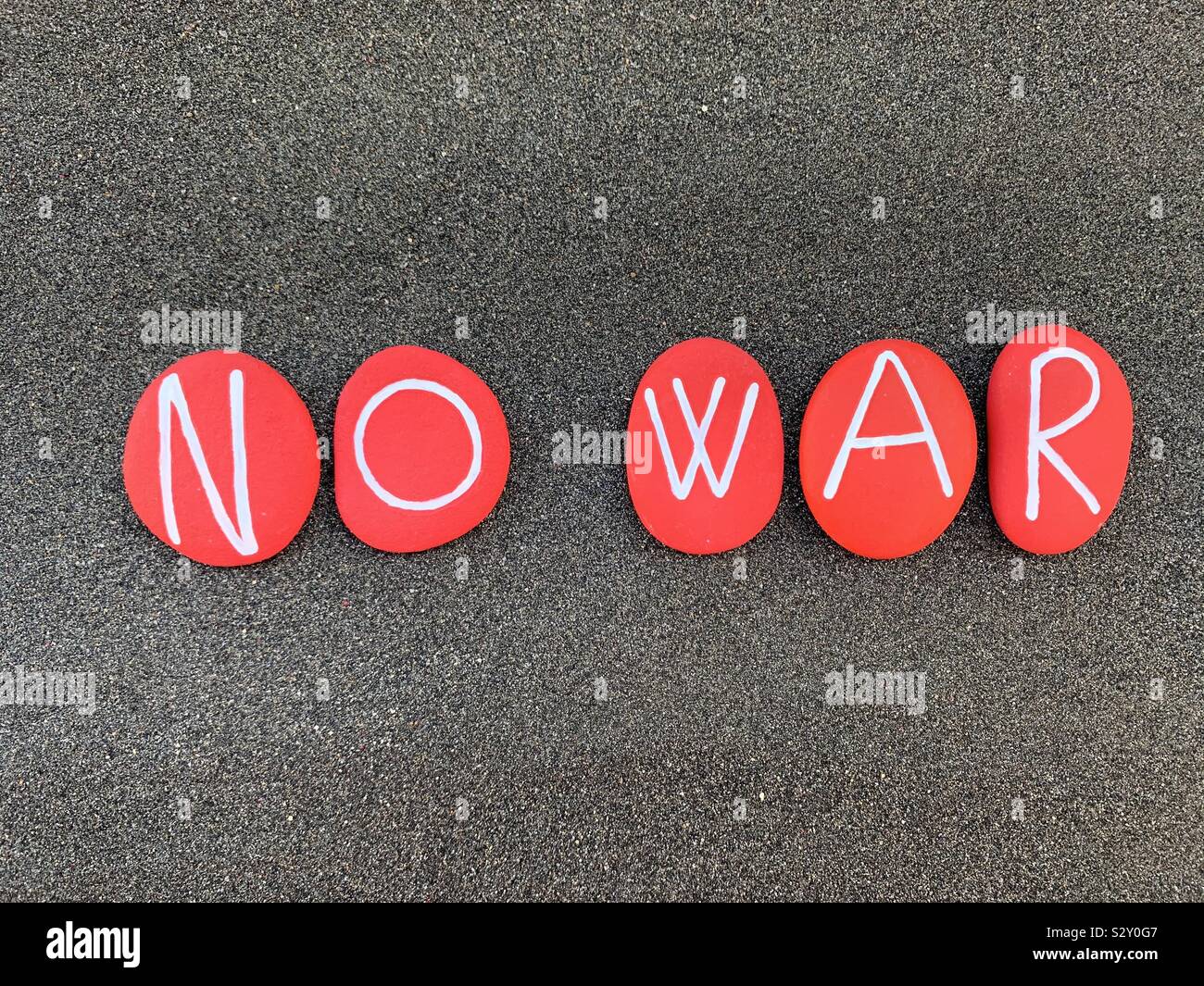 Pas de guerre Banque D'Images