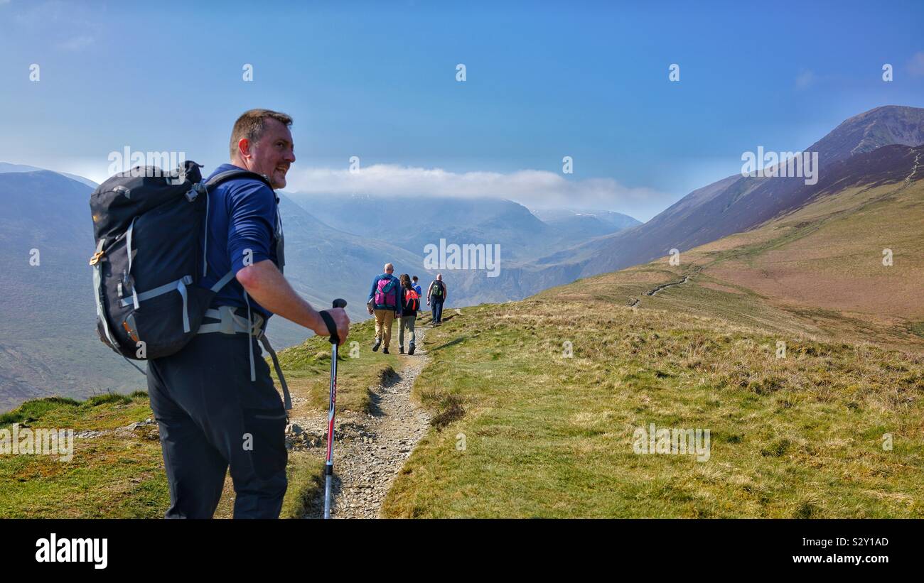 Balade dans le Lake District Banque D'Images