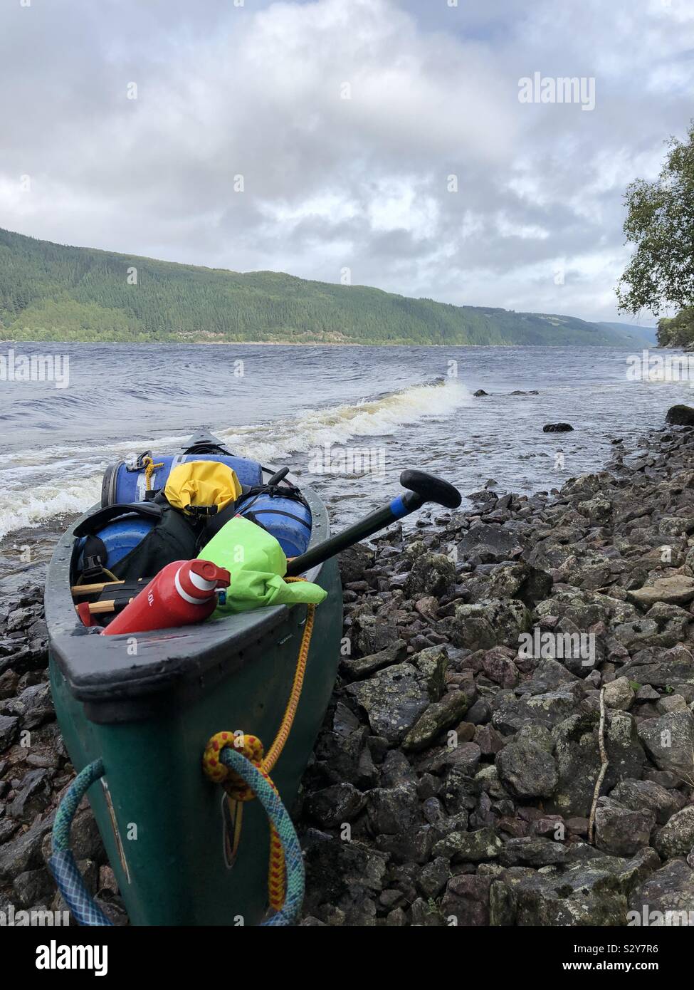 Échoué sur le Loch Ness Banque D'Images