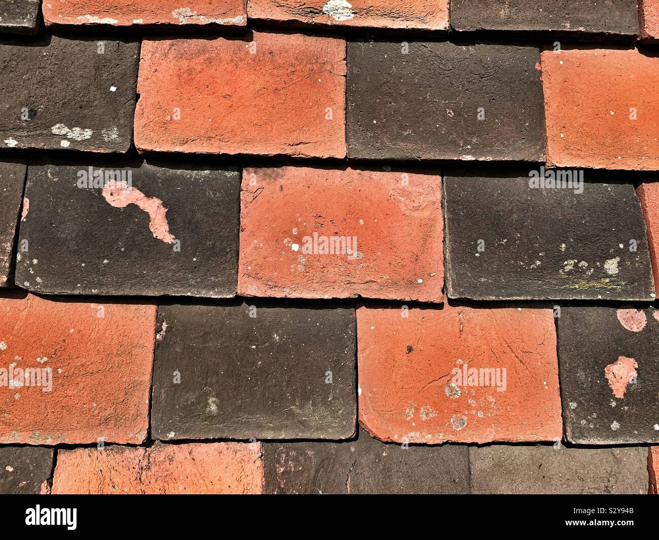 Vieux mur carrelé - Image de stock capturée avec un smartphone