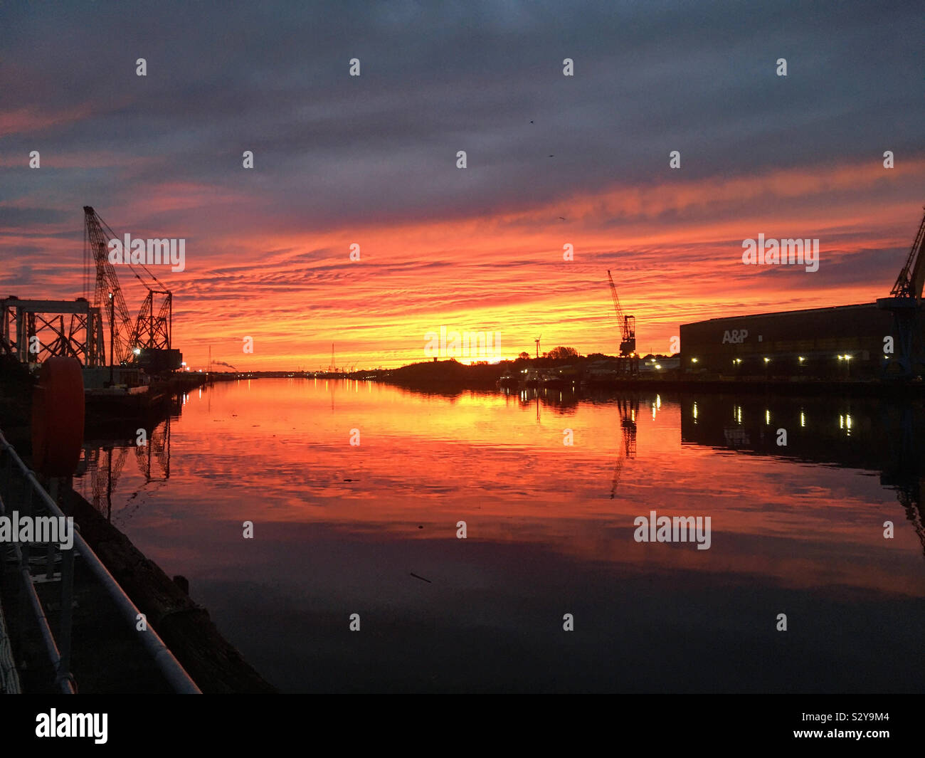 Tyne Lever du Soleil Banque D'Images