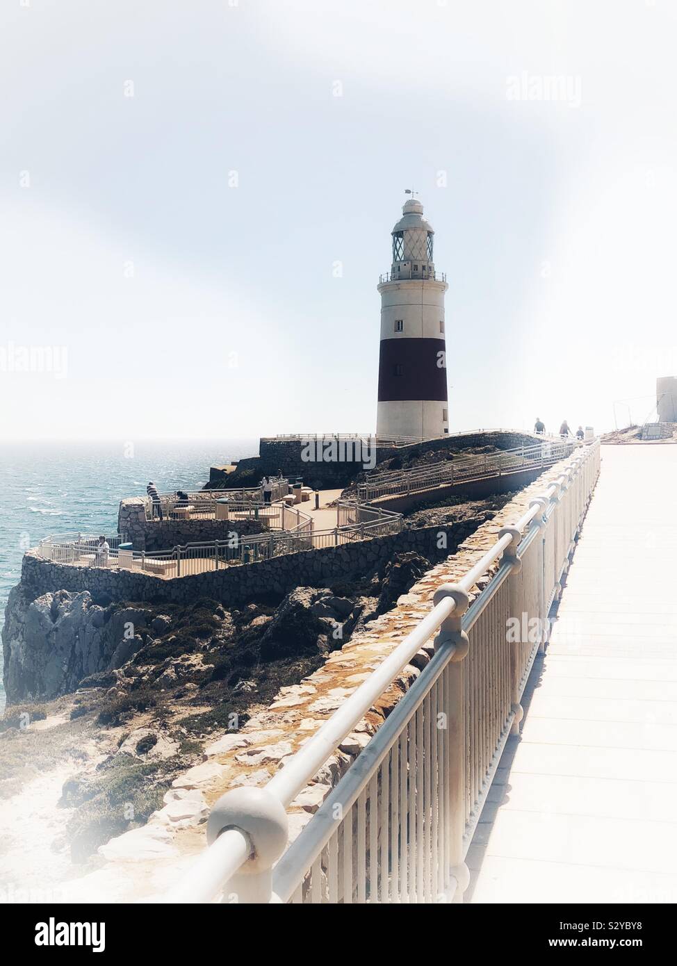 Europa Point Lighthouse à Gibraltar - Image de stock capturée avec un smartphone