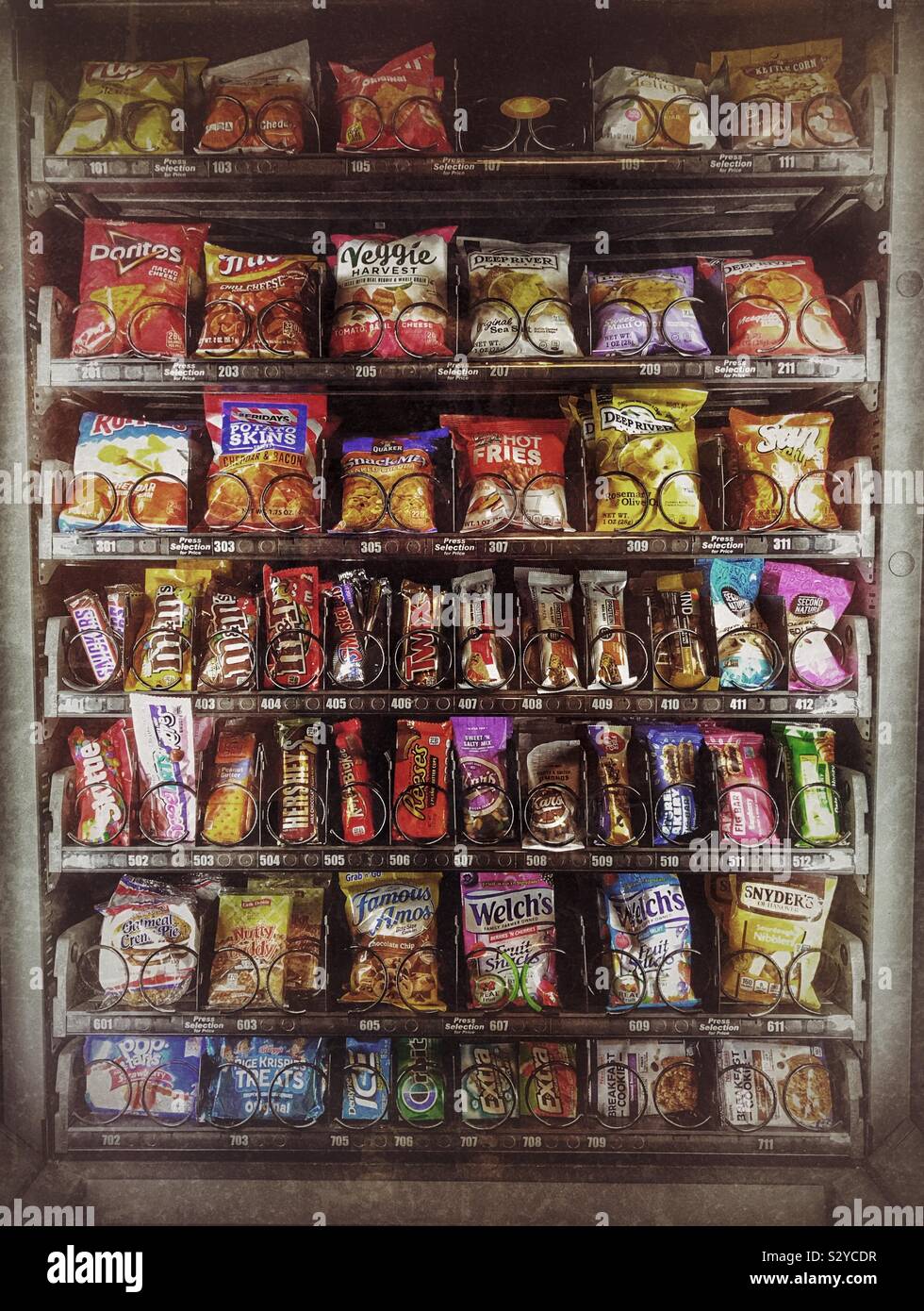 Distributeur automatique bien garni Banque D'Images