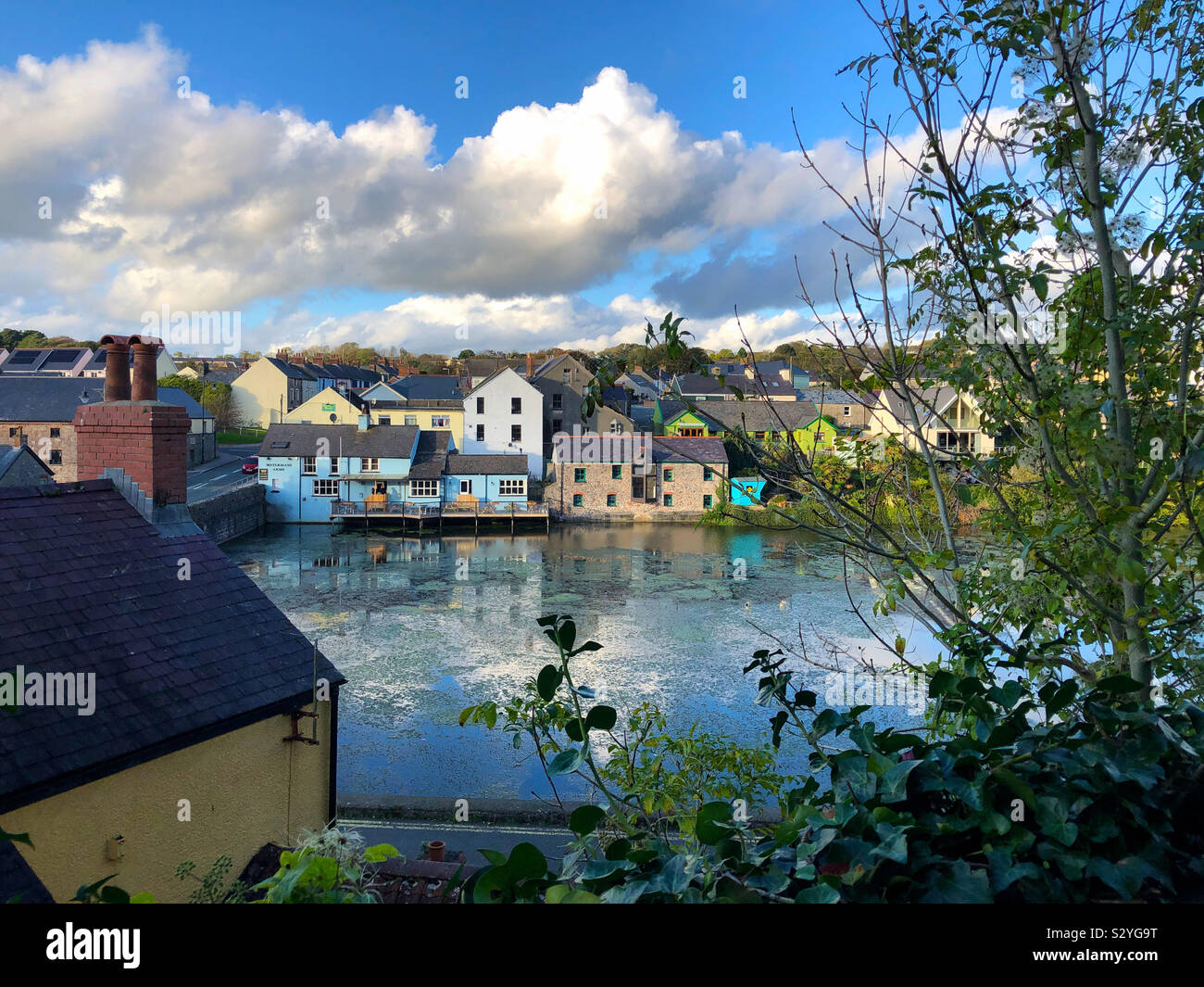 La ville de Pembroke, Pembrokeshire, Pays de Galles, Royaume-Uni. Banque D'Images