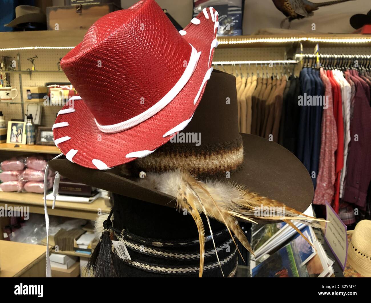 Chapeaux de Cowboy Banque D'Images