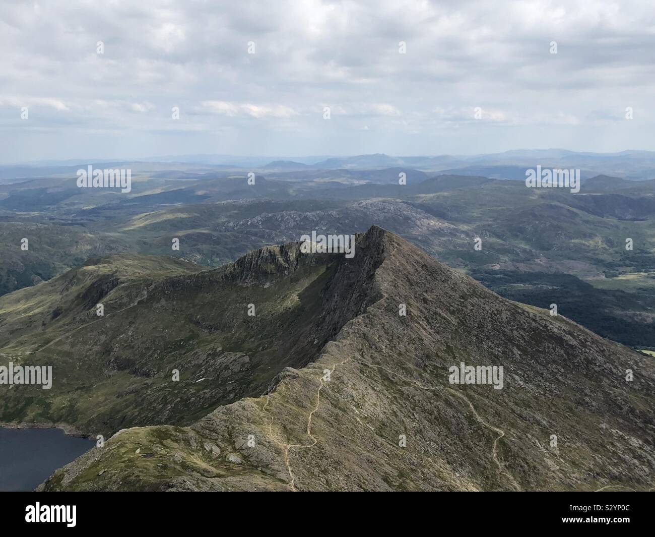 Snowdon, pays de Galles Banque D'Images