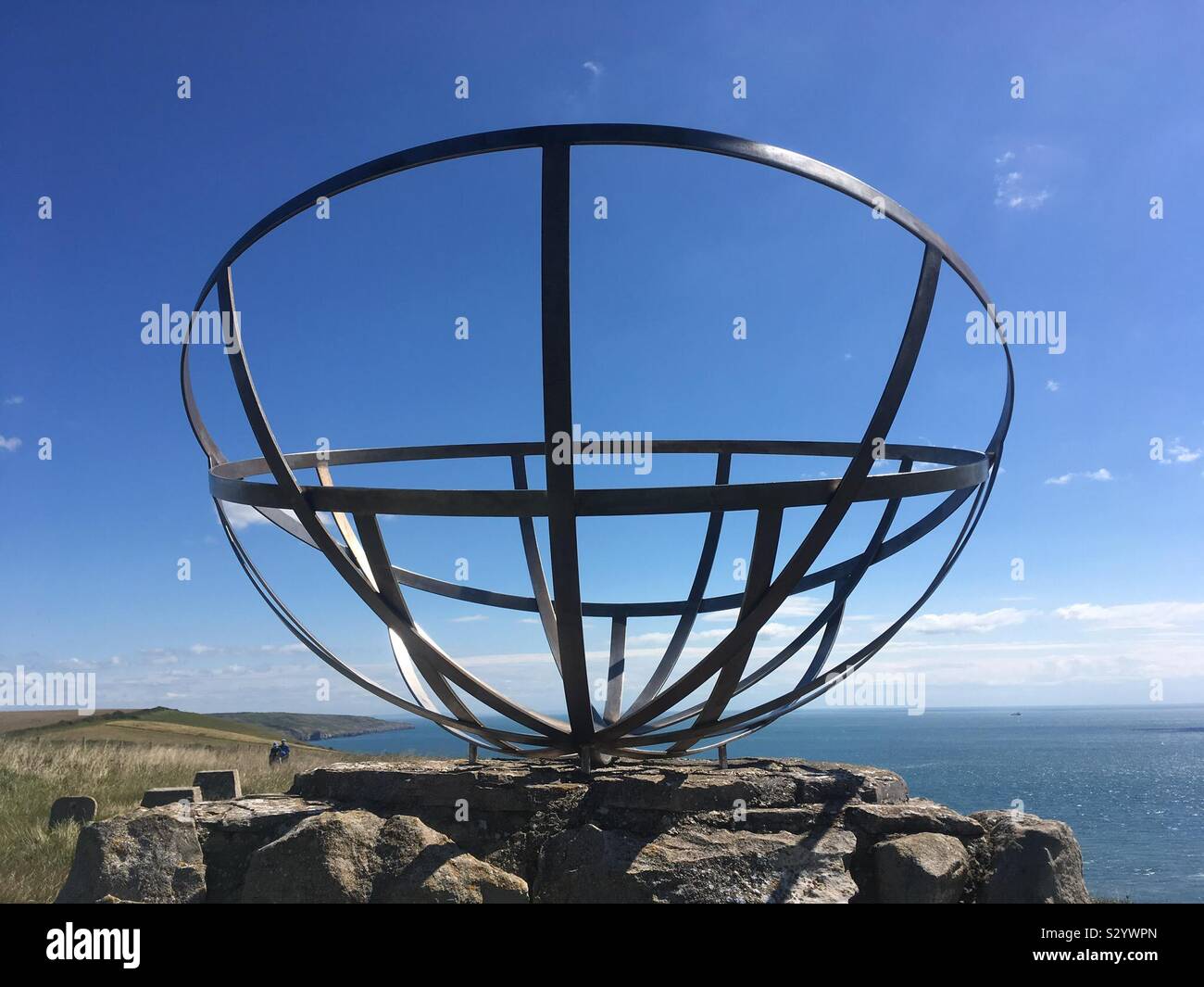 Radar de Purbeck, Memorial St Aldhelm's Head Banque D'Images