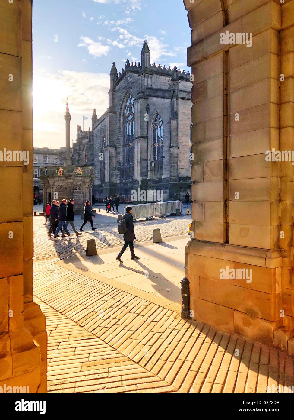 Royal Mile Edinburgh - Image de stock capturée avec un smartphone