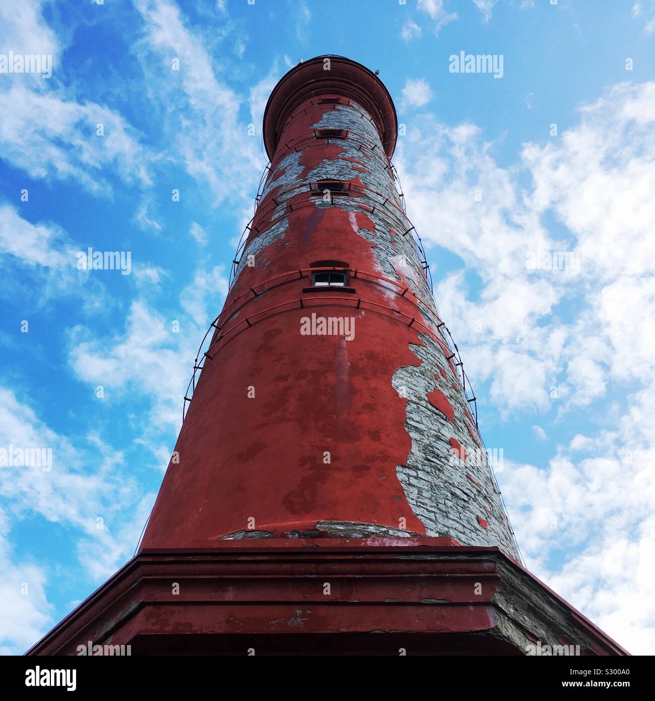 Pakri Paldiski en Estonie, le phare - Image de stock capturée avec un smartphone