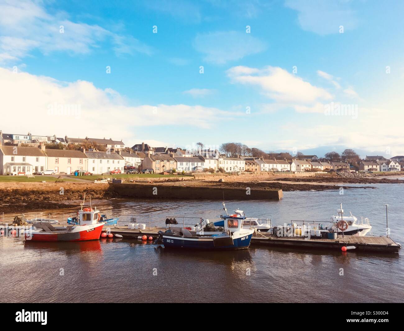 Port de Portmahomack, Péninsule de Tarbat, Easter Ross, Ecosse Banque D'Images