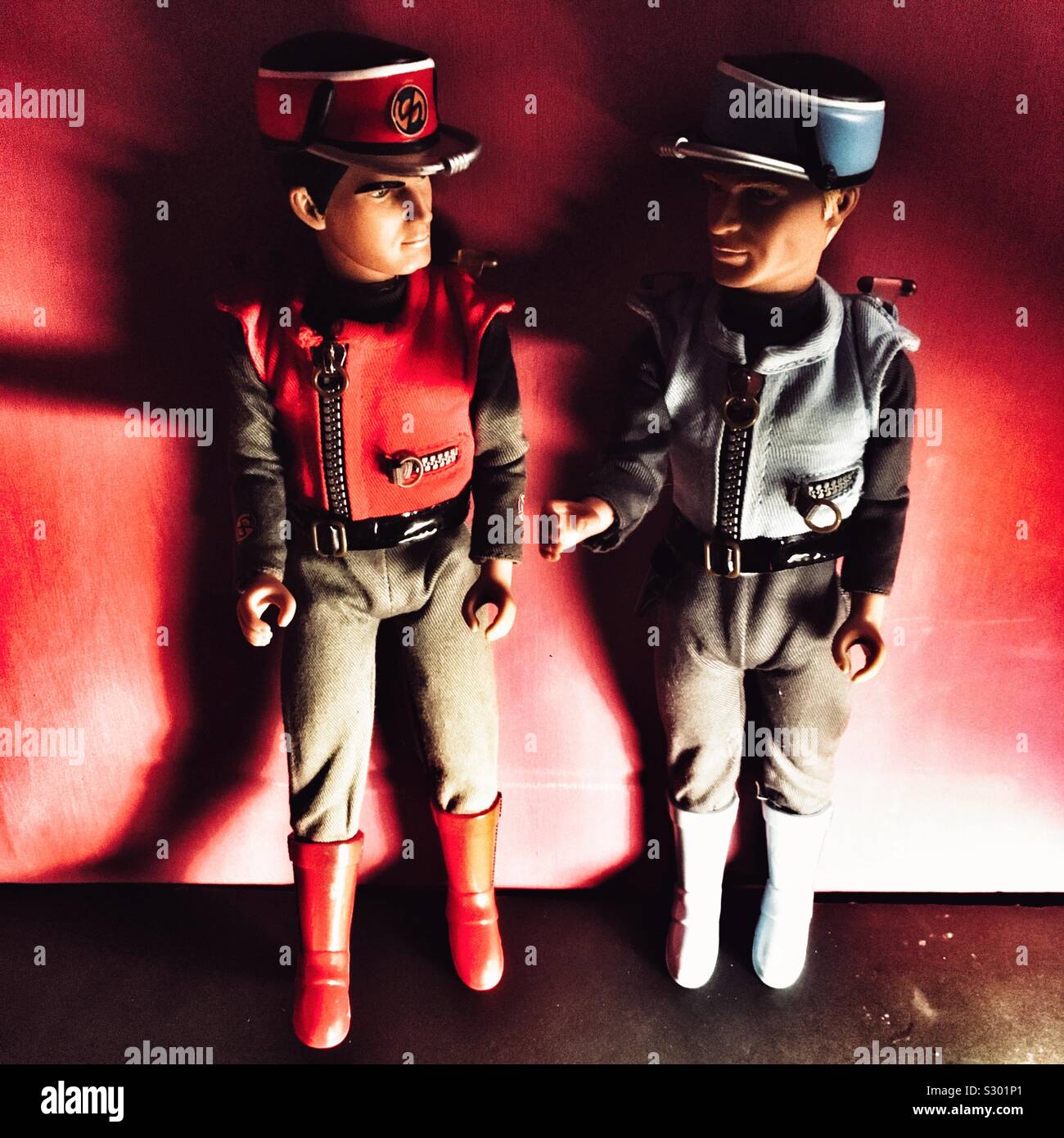 Captain Scarlet et le capitaine Blue - Image de stock capturée avec un smartphone
