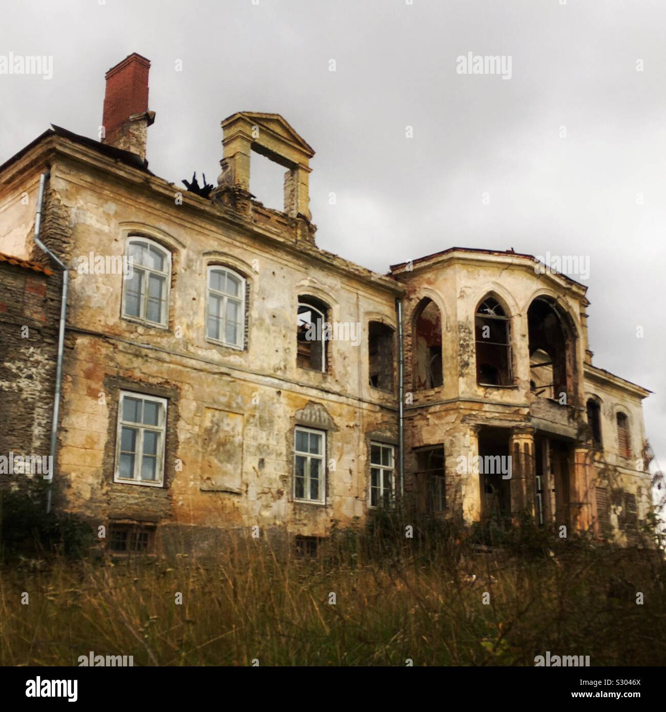 Malla Manoir de Lääne-Viru County, Estonie - Image de stock capturée avec un smartphone