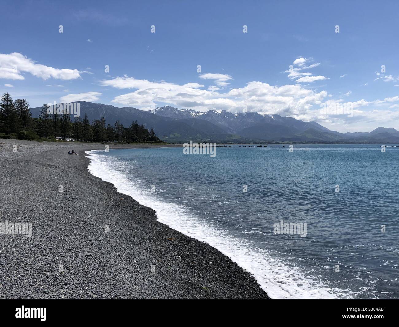 Littoral Kaikoura Banque D'Images