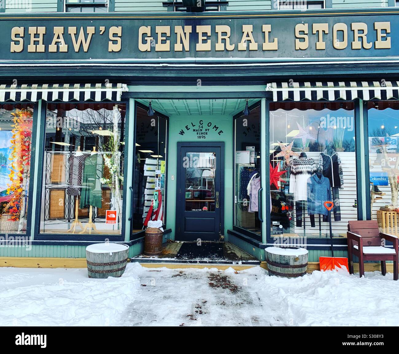 Shaw's General Store, rue Main, Stowe, Vermont, United States Banque D'Images