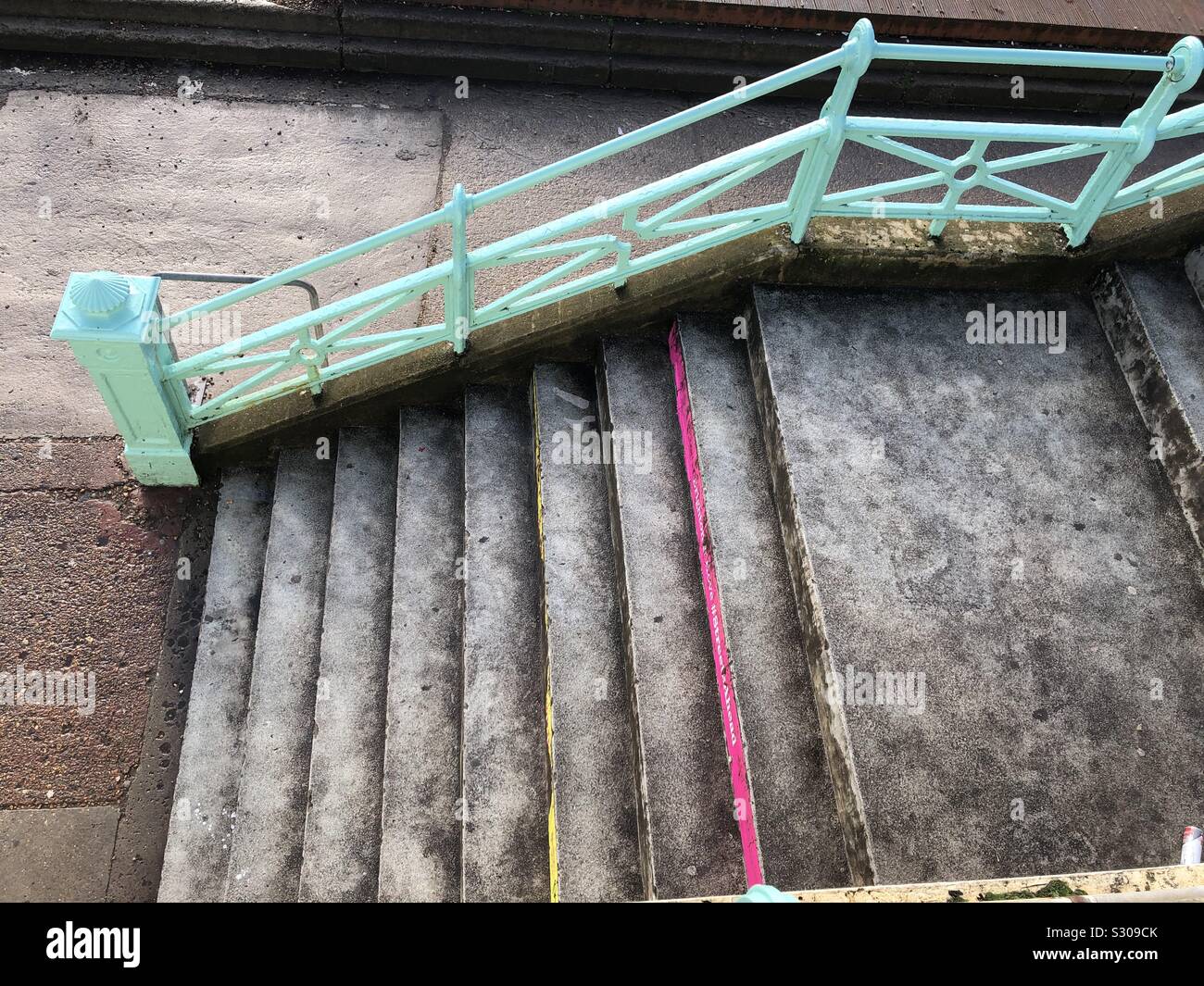 Escalier de couleur peinte et colorée Brighton Banque D'Images
