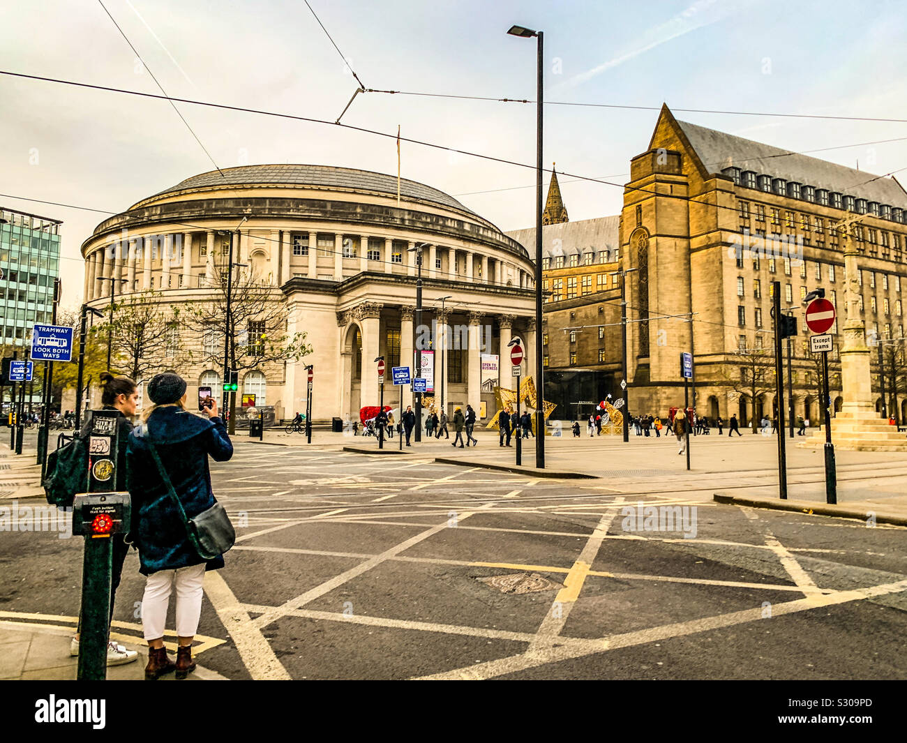 Bibliothèque de Manchester à la place Saint Pierre dans le centre-ville de Manchester Banque D'Images