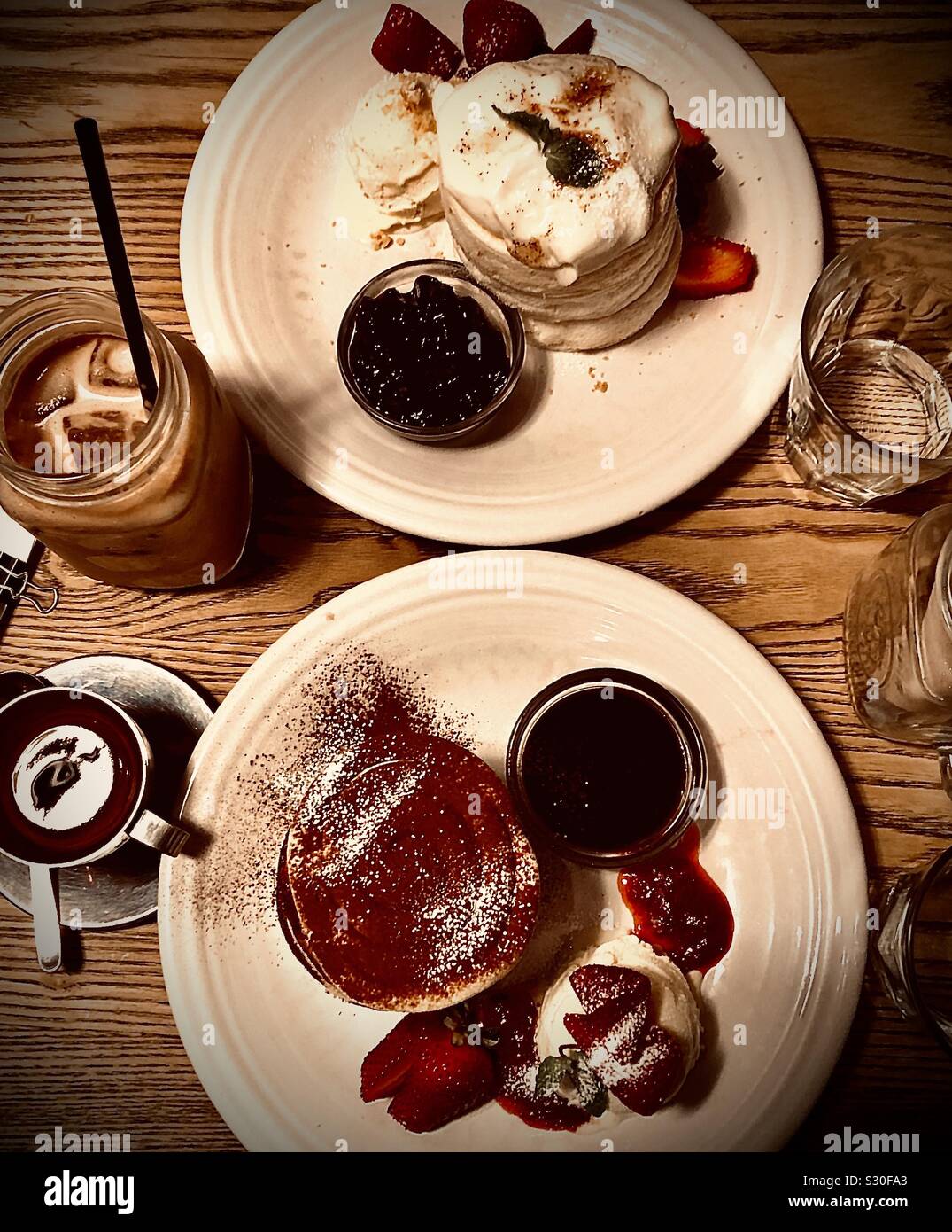 Crêpes de style japonais à Tokyo, Omotesando Banque D'Images