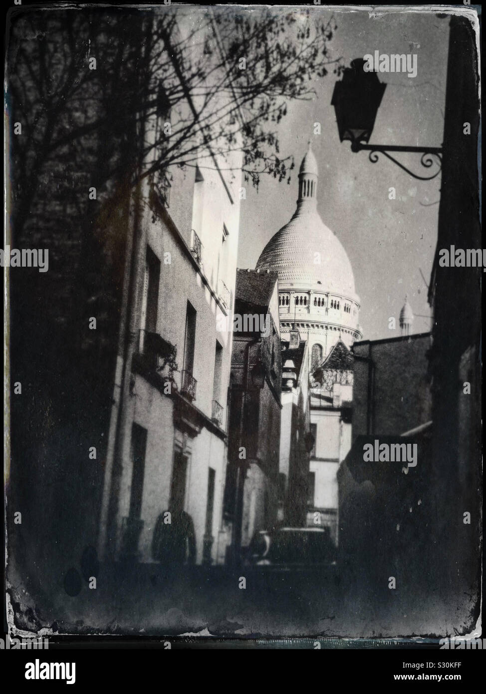 Butte de Montmartre - Sacré Coeur - Image de stock capturée avec un smartphone