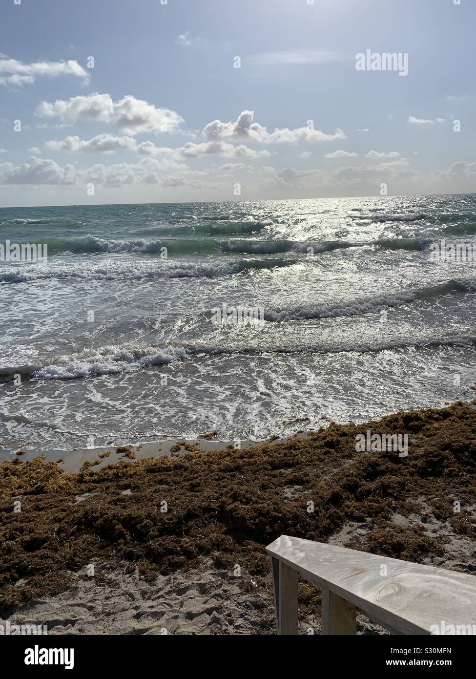 Vue exceptionnelle sur l'océan Atlantique au sud de la Floride Banque D'Images