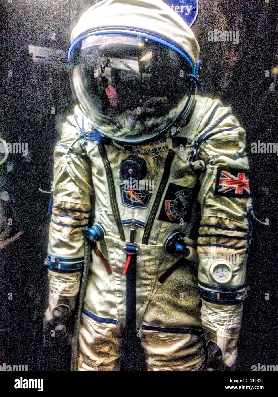 Espace Sokol costume porté par Helen Sharman - Image de stock capturée avec un smartphone