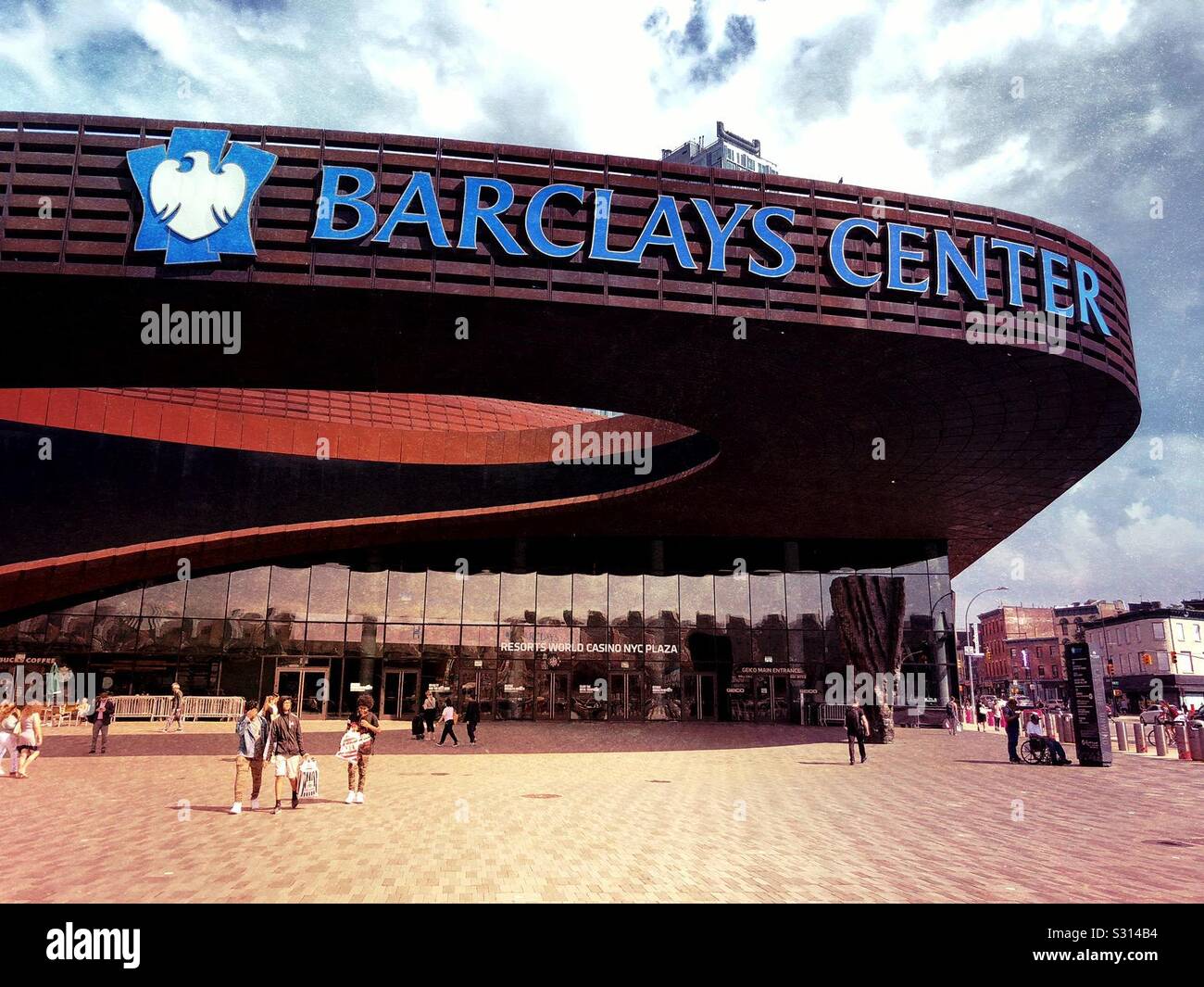 Barclays Center dans le centre-ville de Brooklyn, New York Banque D'Images