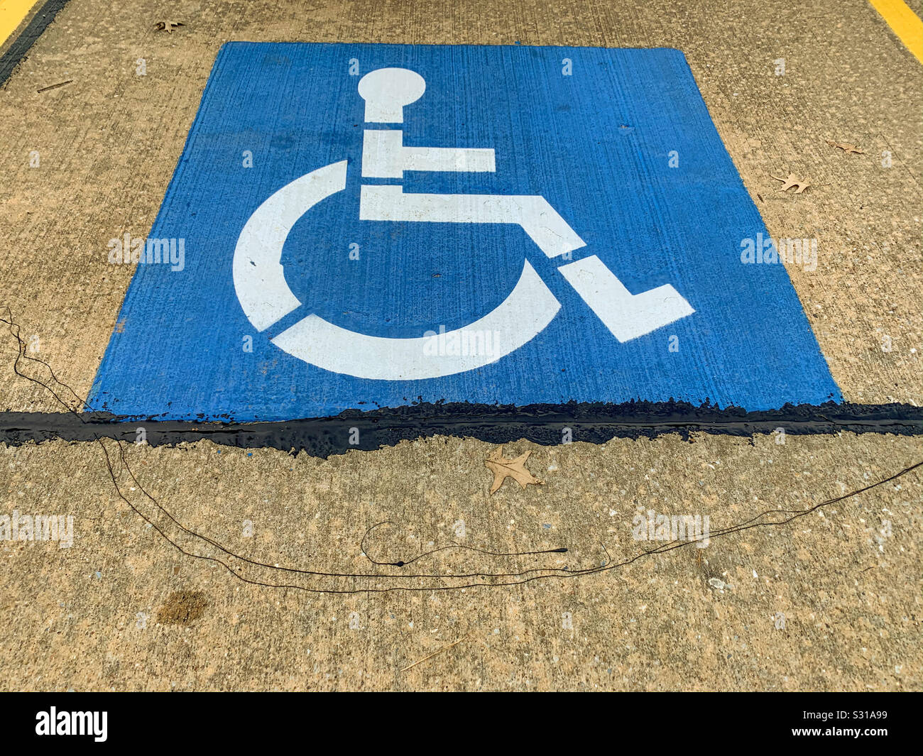 Parking Handicap Banque D'Images