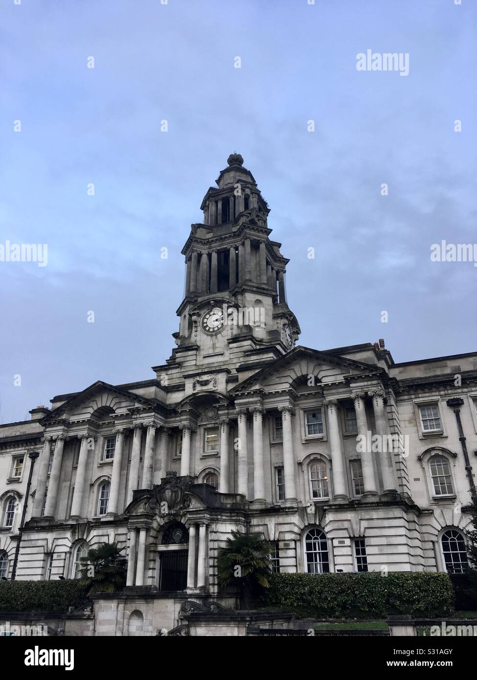 Hôtel de ville de Stockport, Angleterre - Image de stock capturée avec un smartphone