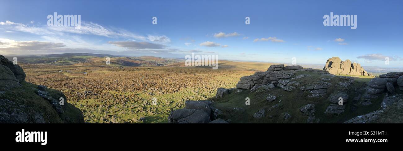 Haytor Sur Dartmoor; Devon Banque D'Images