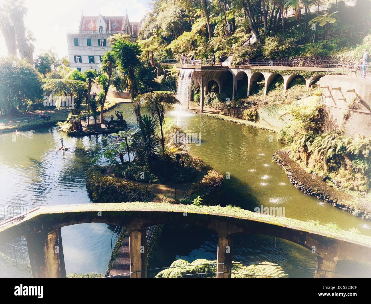 Madère, le jardin de Monte Palace. Banque D'Images