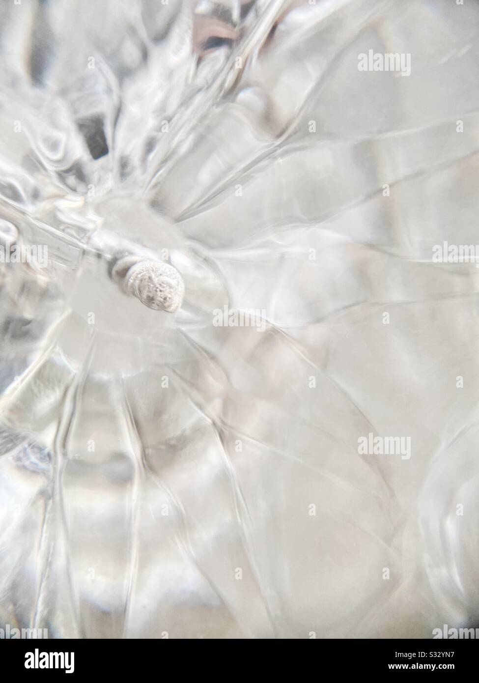 Macro-shot abstrait en cristal clair Banque D'Images