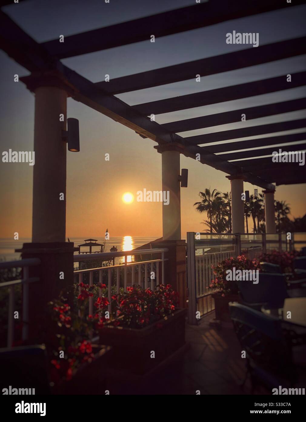 Coucher de soleil - Image de stock capturée avec un smartphone